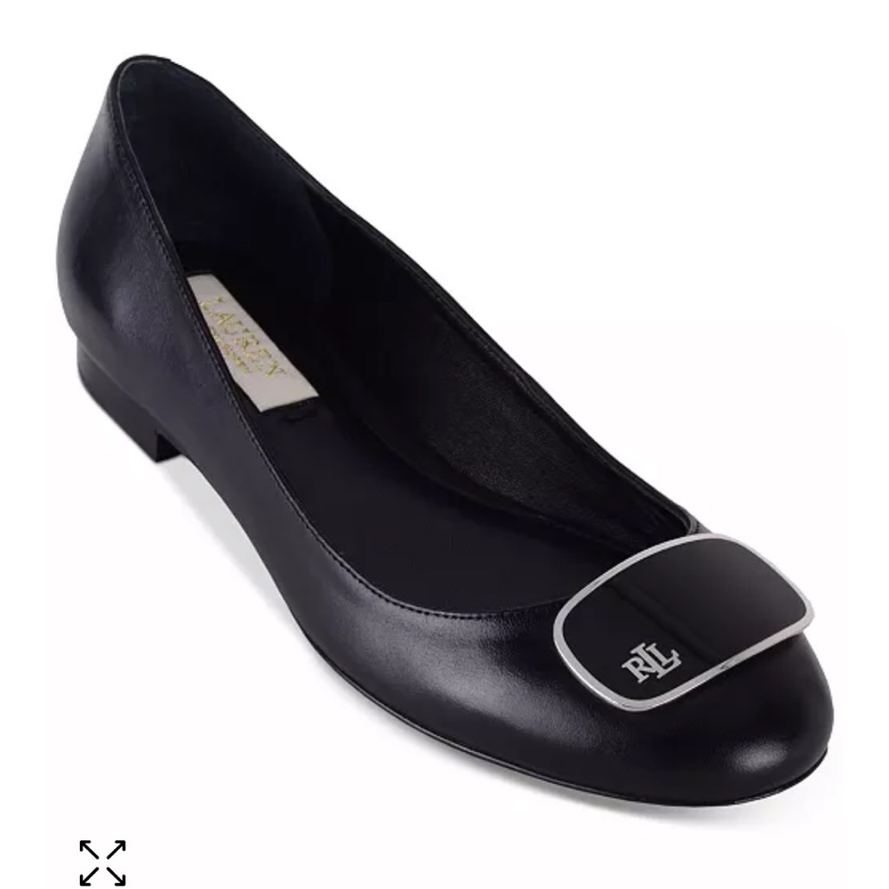 Lauren Ralph Lauren Carmen Slip On Flats Black size 8